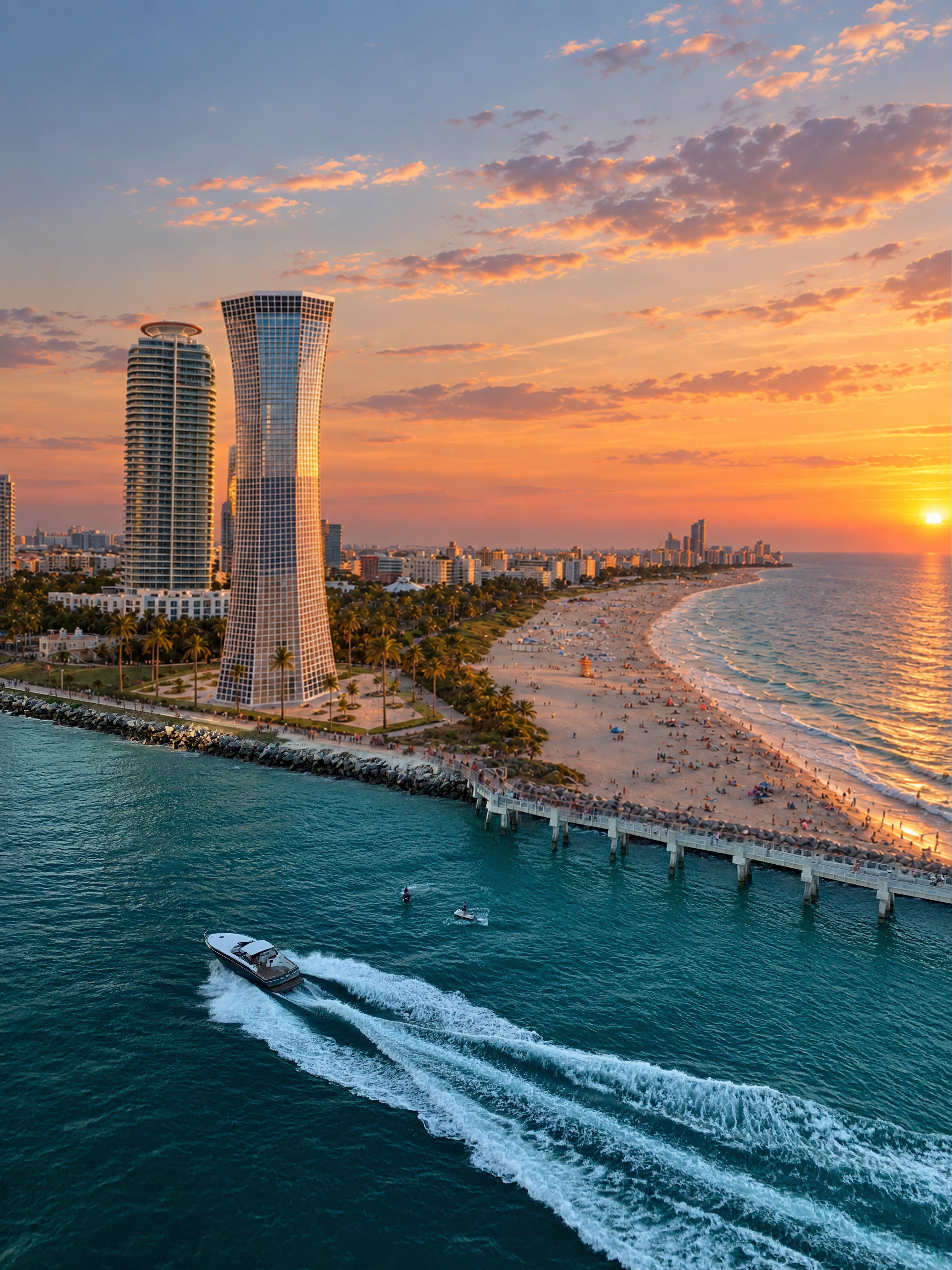 Miami Towers CGI — architectural visualization, image 1